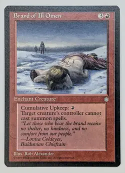 MTG - Brand of Ill Omen - Ice Age NM - Image 1