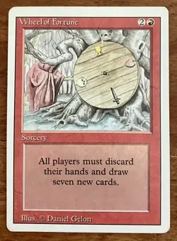 Wheel of Fortune Revised Edition Magic the Gathering - NM/LP - Image 1