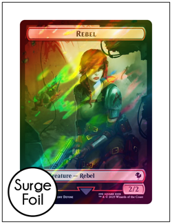 1x Soldier || Rebel Token, Surge Foil, Final Fantasy, Magic MTG NM - Image 2