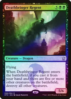 MTG - Deathbringer Regent FOIL -Dragons of Tarkir [Excellent] - Image 1