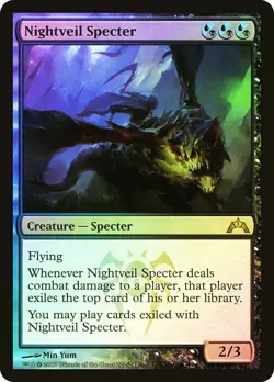 MTG FOIL Nightveil Specter - Gatecrash [Excellent] - Image 1
