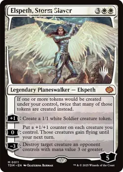 Elspeth, Storm Slayer Promo Pack Tarkir: Dragonstorm NM MTG - Image 1