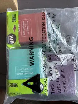 New 500 Pcs Mtg Card Sleeves 5 Colors Trading Cards New - Image 2