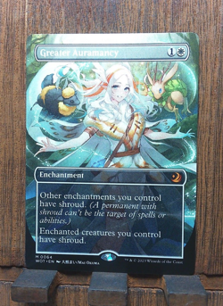 MTG Greater Auramancy - ANIME BORDERLESS - NM-Mint, Wilds Of Eldraine PACK FRESH - Image 3
