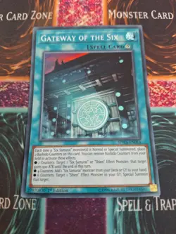 Yu-Gi-Oh! Gateway of the Six SPWA-EN014 Super Rare 1st Edition Near Mint - Image 1