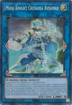 Mekk-Knight Crusadia Avramax MAZE-EN054 Super Rare Yugioh Maze of Memories - Image 1