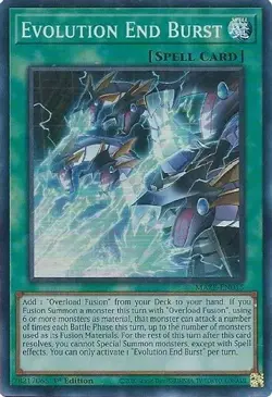Evolution End Burst MAZE-EN015 Super Rare Yugioh Maze of Memories - Image 1