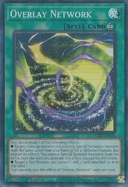 Overlay Network MAZE-EN020 Super Rare Yugioh Maze of Memories - Image 1