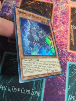 Yu-Gi-Oh! Ahrima, the Wicked Warden SR06-EN002 1st Edition Super Rare NM a1/ - Image 2