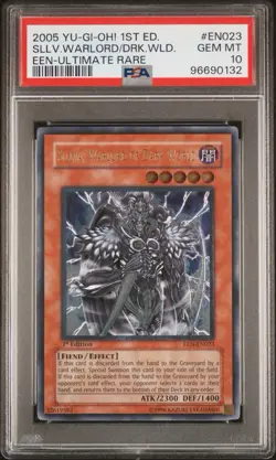 PSA 10 YuGiOh SILLVA, WARLORD OF DARK WORLD 1st Edition Ultimate Rare - Image 1