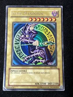 Yu-Gi-Oh Dark Magician SDY-006 Ultra Rare Heavy Played HP Damaged - Image 1