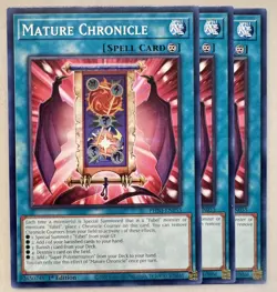 Yugioh! 3x Mature Chronicle PHNI-EN055 Common 1st Ed NM - Image 1