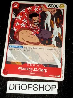CARTE ONE PIECE ANGLAISE OP03-014 MONKEY D GARP MINT OP03 ENGLISH CARD - Image 1