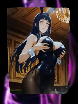 Hinata Hyuga Naruto Anime Waifu Sexy Goddess Doujin Lewd Hentai Card - Image 1