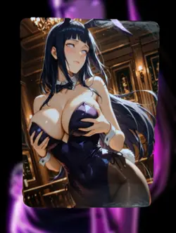 Hinata Hyuga Naruto Anime Waifu Sexy Goddess Doujin Lewd Hentai Card - Image 1
