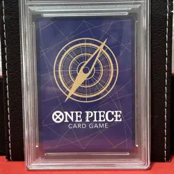 Luffy Signature Parallel SR PSA10 One Piece Card OP05 Red Leader Rare - Image 2