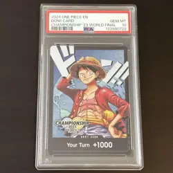Luffy Don Card PSA10 English Championship 2023 One Piece World Final Promo - Image 1