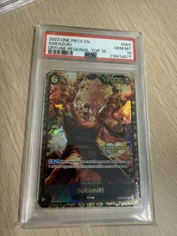 Sakazuki PSA10 English Version One Piece Card OP02-041 SR Rare Admiral - Image 1
