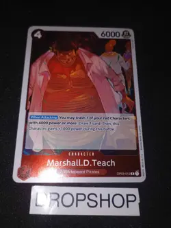 CARTE ONE PIECE ANGLAISE OP03-012 MARSHALL D TEACH MINT OP03 ENGLISH CARD - Image 1