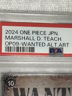 Marshall D Teach Wanted Poster PSA10 One Piece Card OP09-093 SR Rare - Image 2