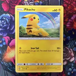 Pikachu 28/73 : Common Mint/Near Mint Pokemon Card : SM3.5: Shining Legends - Image 1