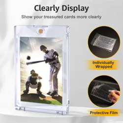 100PT Magnetic Card Holder for Trading Cards, 15 Pack One 15 Pack, Clear - Image 4