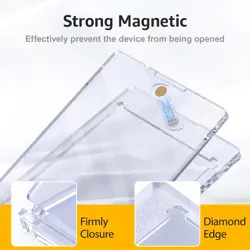 100PT Magnetic Card Holder for Trading Cards, 15 Pack One 15 Pack, Clear - Image 5
