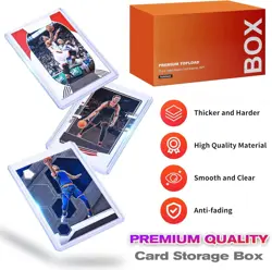Arjiekwei 3"X4" Card Sleeves Top Loaders for Cards, 100 Hard Sleeves, Clear - Image 2