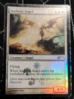 MTG English Sunblast Angel NM Foil Super Rare Walmart Promo - Image 2