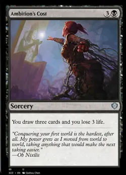Ambition's Cost [Starter Commander Decks] Near Mint MTG - Image 1
