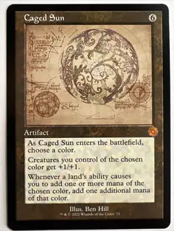MTG - (Schematic) CAGED SUN - The Brothers' War Retro Artifacts (M) - Image 1
