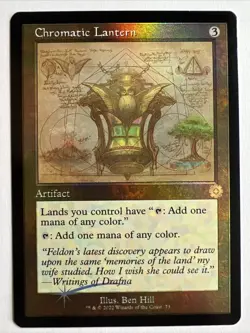 MTG Chromatic Lantern *SCHEMATIC* The Brothers' War Retro Foil - Image 1