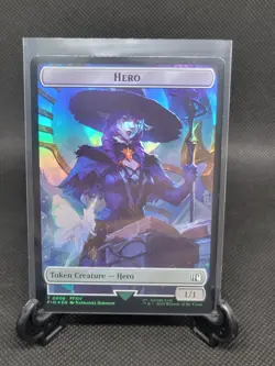 Hero (0006) | Treasure (0023) Double-Sided Token - Foil - MTG: Final Fantasy FIN - Image 1