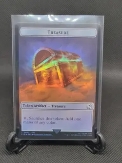 Hero (0006) | Treasure (0023) Double-Sided Token - Foil - MTG: Final Fantasy FIN - Image 2