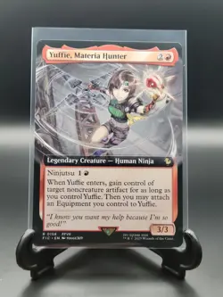 Yuffie, Materia Hunter (Extended Art) - #158 - Rare - MTG: Final Fantasy - FIC - Image 1