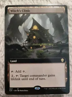 MTG - Witch's Clinic (Extended Art) Commander 2021 Rare #407 - Image 1