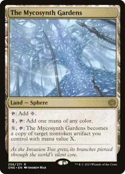 🧙The Mycosynth Gardens R 256/271 ONE Phyrexia All Will Be One MTG - Image 1