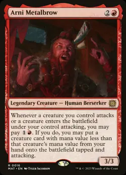 Arni Metalbrow [March of the Machine: The Aftermath] Foil Near Mint MTG - Image 1