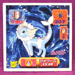 Vaporeon 1997 Pokemon Seal Sticker No.337 Amada Nintendo Gamefreak Japanese F/S - Image 1