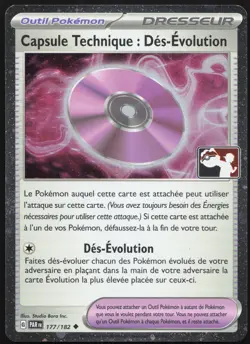 Carte Pokemon Capsule Technique Stamp Ligue 177/182 Holo Faille Paradoxe FR - Image 1