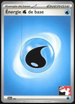 Carte Pokemon Energie Eau Stamp Ligue 003 Ecarlate et Violet Francais - Image 1