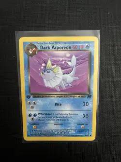 Pokemon Tcg Dark Vaporeon 45/82 Team Rocket 1st Edition Non Holo Lightly Played - Image 1