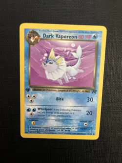 Pokemon Tcg Dark Vaporeon 45/82 Team Rocket 1st Edition Non Holo Lightly Played - Image 2