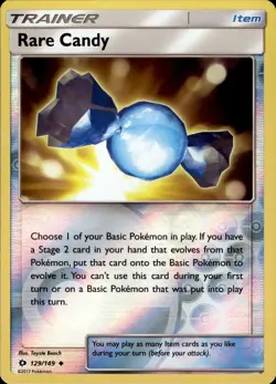 Rare Candy - Reverse Holo - Sun & Moon Base Set 129/149 - NM - Pokemon - Image 1