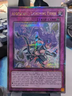 YuGiOh! Argostars - Lightning Tydeu SUDA-EN071 Quarter Century Rare 1st Ed - Image 1