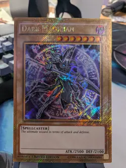 YuGiOh! Dark Magician MVP1-ENGV3 Gold Secret Rare 1st Ed - Image 1
