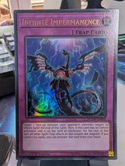 YuGiOh! Infinite Impermanence DUOV-EN099 Ultra Rare 1st Ed - Image 1