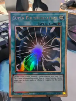 YuGiOh! Super Polymerization MAGO-EN047 Gold Rare 1st Ed - Image 1