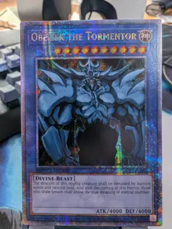 YuGiOh! Obelisk The Tormentor LC01-EN001 Quarter Century Rare - Image 1