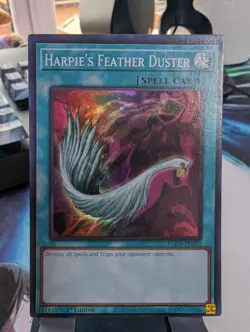 YuGiOh! Harpie's Feather Duster EGS1-EN022 Super Rare 1st Ed - Image 1